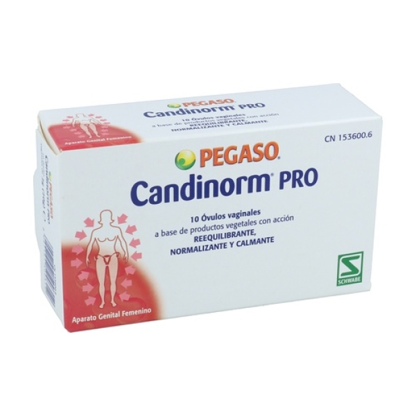 Candinorm ovulos vaginales - Pegaso - 10 óvulos