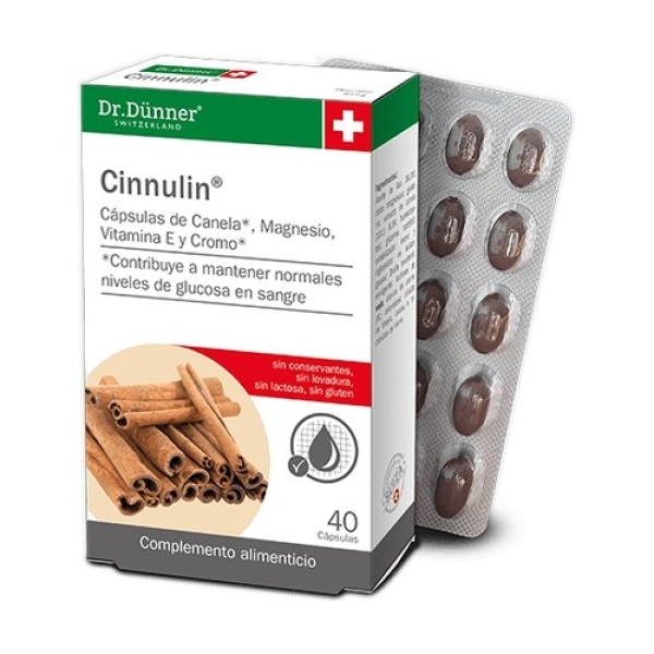 Cinnulin Canela - Dr. Dünner - 40 cápsulas
