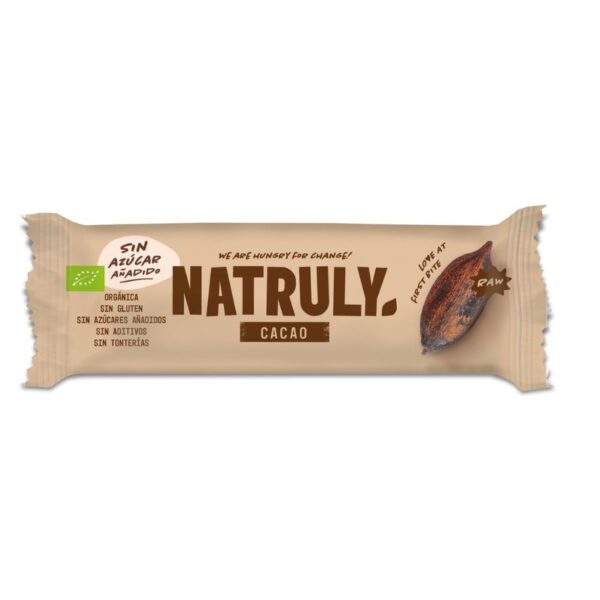 Barrita Raw de Cacao Bio - Natruly - 40gramos