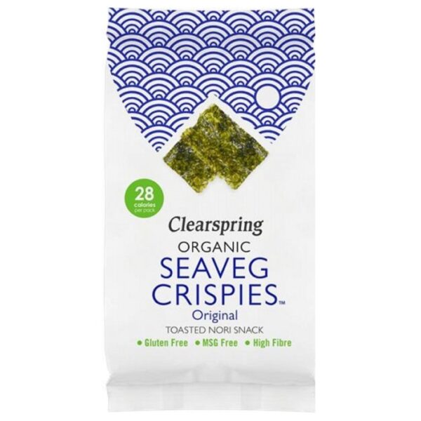Snack de Alga Nori Tostada Bio - Clearspring - 4 gramos