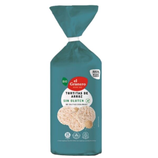 Tortitas de Arroz Integral Sin Gluten Bio - El Granero - 115 gramos