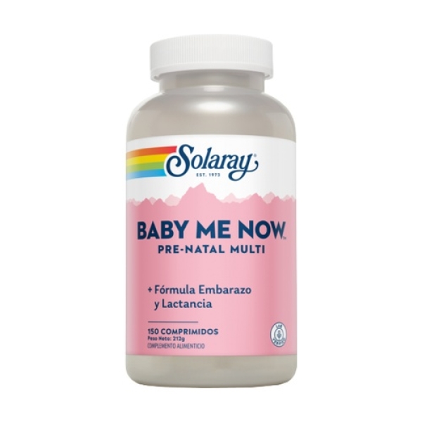 Baby Me Now Prenatal - Solaray - 150 comprimidos