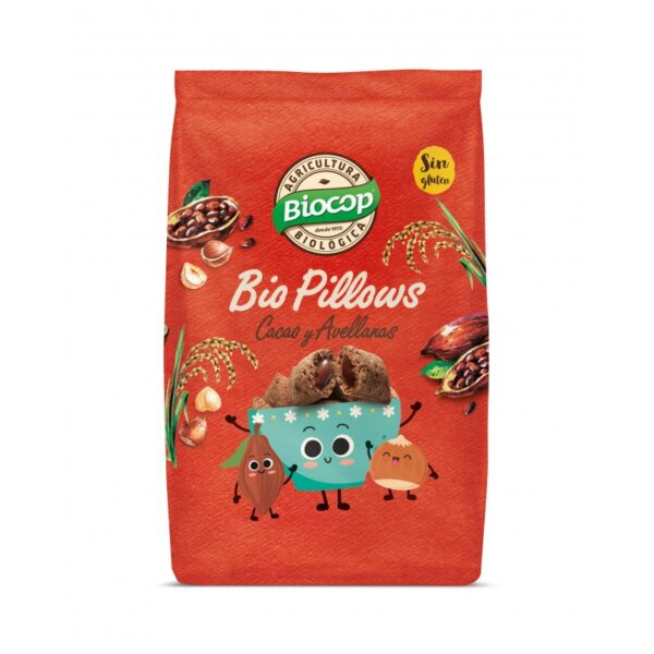 Biopillows Cacao Avellanas - Biocop - 300 gramos