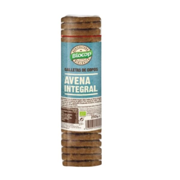 Galletas de copos de Avena Integral Bio - Biocop - 250 gramos