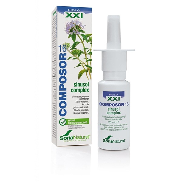 Composor 16 Sinusol Complex XXI - Soria Natural - 25ml