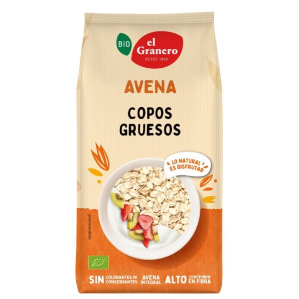 Copos Gruesos de Avena Integral Bio - El Granero - 1kg