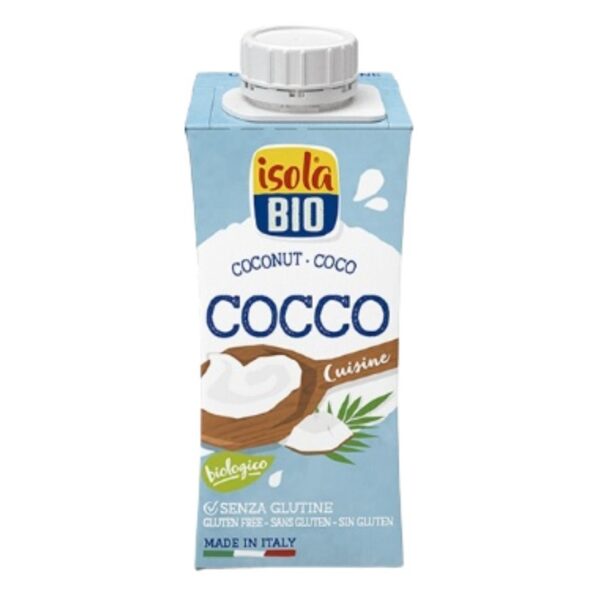 Crema Coco Cocinar Sin Gluten Eco- Isola Bio - 200ml