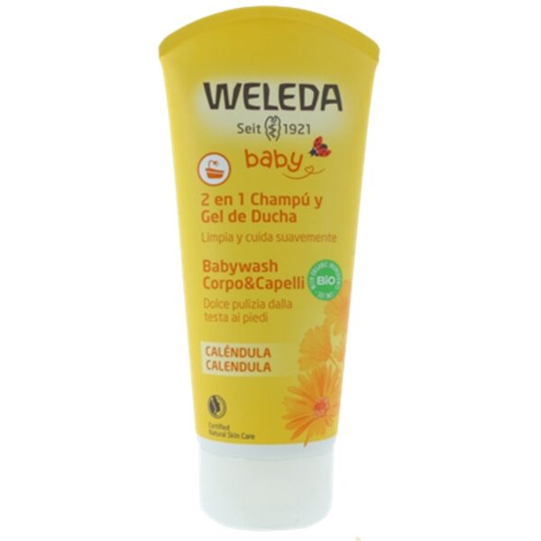 Chamú y Gel de ducha de Caléndula Baby - Weleda - 200ml