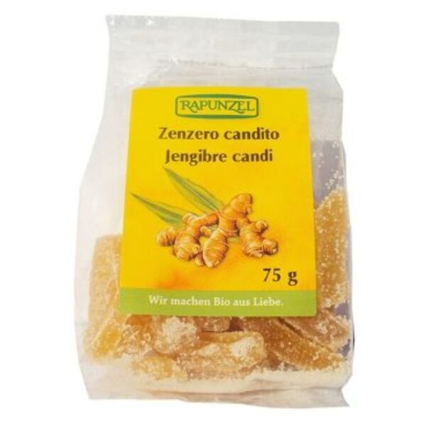 Jengibre Candi Rapunzel - Biocop - 75 gramos