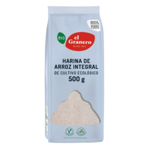 Harina de Arroz Integral Bio - El Granero - 500 gramos