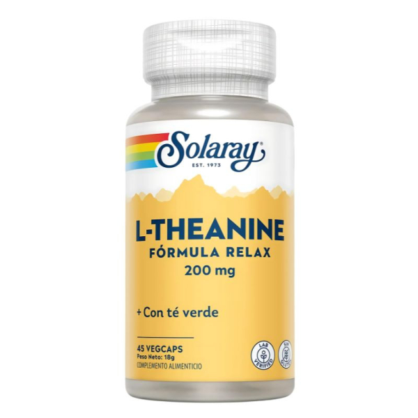 L-Theanine 200mg - Teanina - Solaray - 45 cápsulas