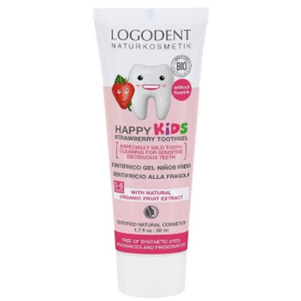 Dentífrico gel para niños fresa bio - Logona - 50ml