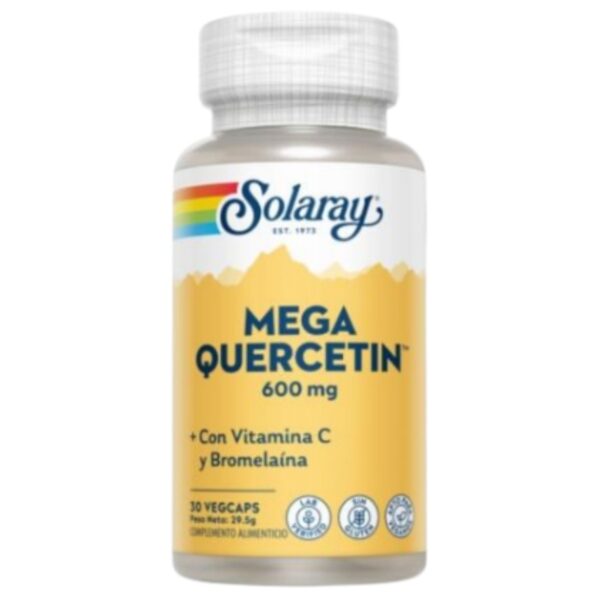 Mega Quercitin 600mg - Solaray - 30 cápsulas