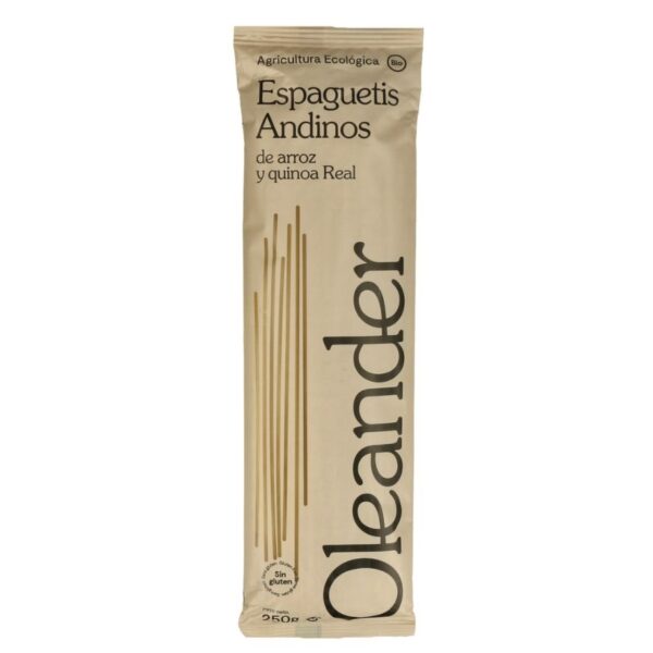 Espaguetis Andinos de Arroz y Quinoa Sin Gluten - Oleander - 250 gramos