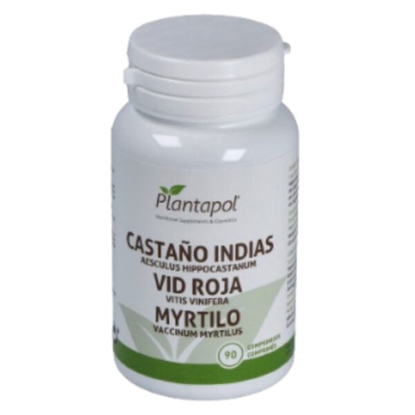 Castaño Indias Vid Roja Mirtilo - Plantapol - 90 comprimidos