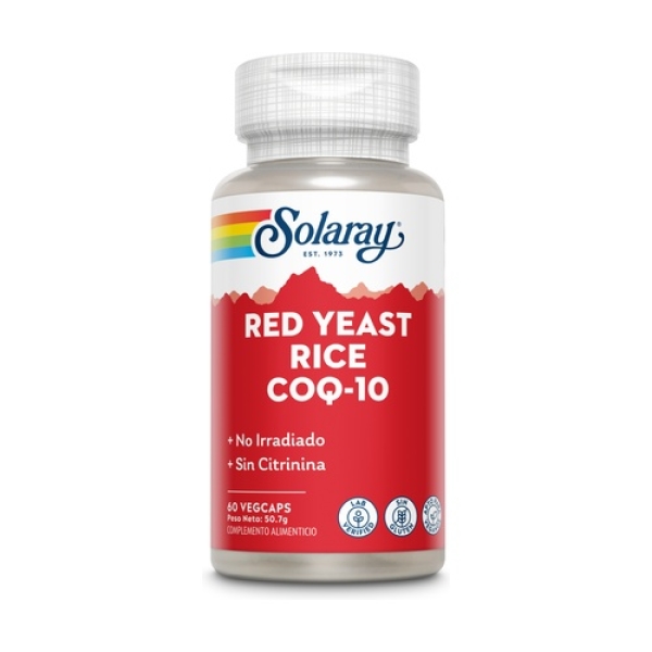 Red Yest Rice Plus CoQ10 - Solaray - 60 cápsulas