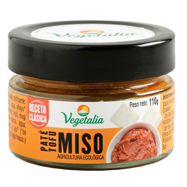 Paté de Tofu y Miso Bio - Vegetalia - 110 gramos