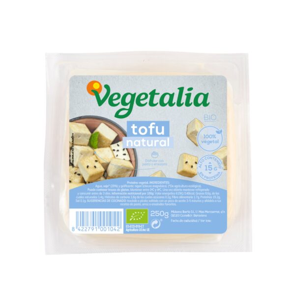 Tofu Natural Bio - Vegetalia - 250 gramos