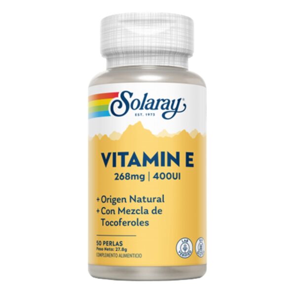 Vitamina E 400 UI Antioxidante - Solaray - 50 perlas