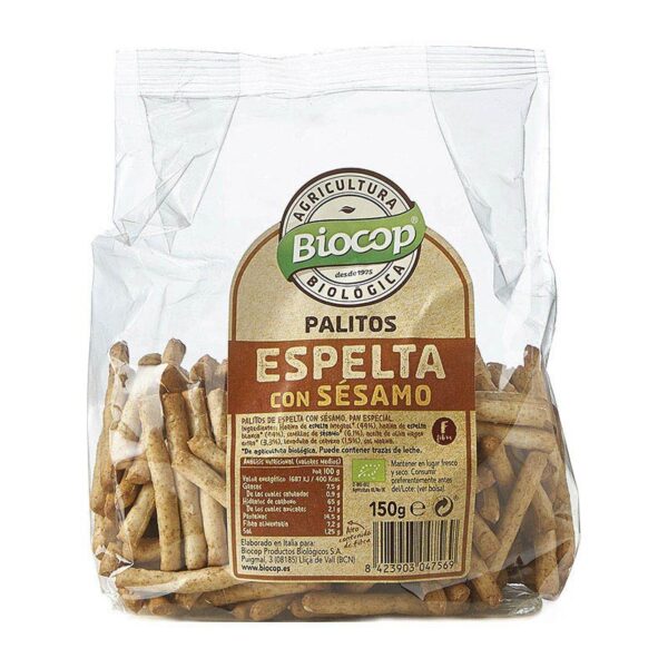 Palitos de Espelta con Sésamo Bio - Biocop - 150g